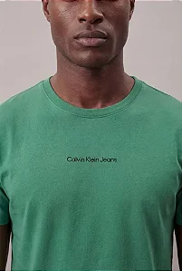 Camiseta Mc Ckj Masc Logo Centralizado Verde