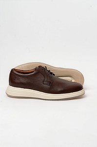 Sapato Derby Couro Nobre Marrom Masculino