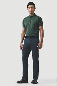 Polo Aramis Fio 80 Algodão Mercerizada Textura Verde