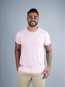 Camiseta Cotton Pima Rosa Claro Bruder