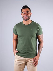 Camiseta Cotton Pima Verde Musgo Bruder