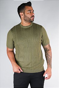 Camiseta Tricot Verde Musgo Bruder