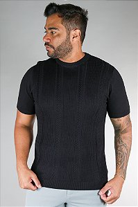 Camiseta Tricot Preta Bruder