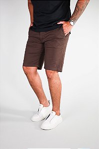 Bermuda Sarja Marrom Bruder