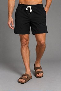 Shorts 100% Algodão Preto Bruder