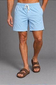 Shorts 100% Algodão Azul Bebe Bruder