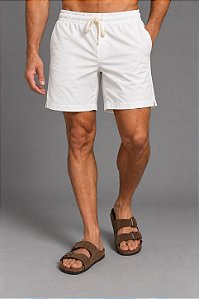Shorts 100% Algodão Branco Bruder