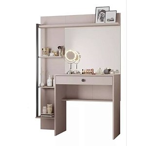 Penteadeira Camarim com Espelho Encanto Off White JCM Móveis