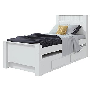 Bicama Solteiro Athenas Branco Móveis Lopas