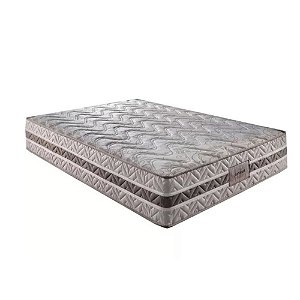 Colchão Casal Ortopédico com Molas Ensacadas 188x138x30 Texture Speed Cinza Platinum Paropas