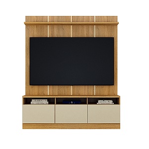 Home Theater 1,60m Mônaco Cinamomo/Off White Valdemóveis