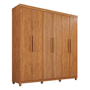 Guarda Roupa Casal 6 Portas Portugal Prime Cinamomo IMOP
