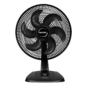 Ventilador De Mesa 40cm 127V 6 Pás Turbo Fresh Preto Mallory