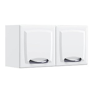 Armário Aéreo 80cm Geladeira 2 Portas New Premium Branco Itatiaia