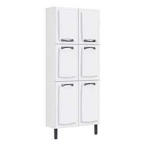 Paneleiro 6 Portas 80cm em Aço New Premium Branco Itatiaia