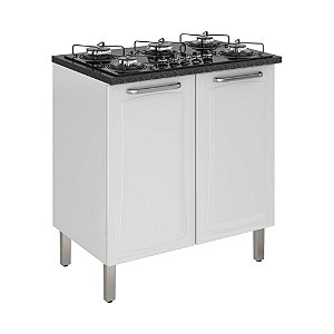 Balcão para Cooktop 5 Bocas com 2 Portas Tarsila Branco Itatiaia