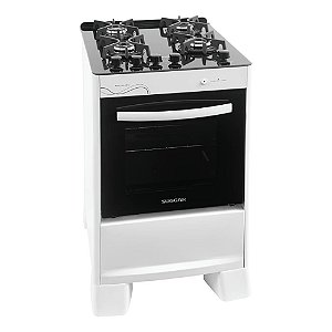 Fogão 4 Bocas com Forno 56L Bivolt FGVNG410BR Neo Glass Branco Suggar