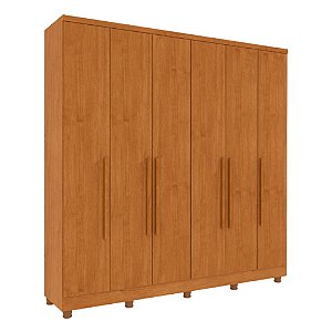 Guarda Roupa Casal Veneza 6 Portas Cinamomo com Pés Tcil