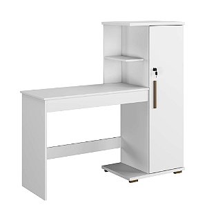 Escrivaninha 1 Porta Savana Branco Arte Móveis