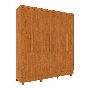 Guarda Roupa Casal 6 Portas Cinamomo com Pés Bariloche Tcil