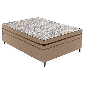 Colchão Casal Paropas 188X138X24 Molas Ensacadas e Conforto Extra Firme Basic Bege Paropas