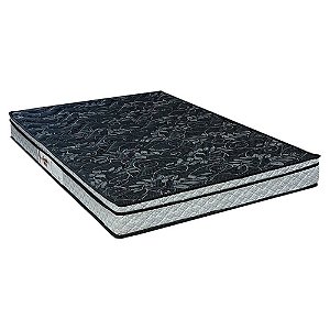 Colchão Casal Espuma D28 188X138X25 Conforto Firme Black Paropas