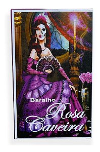 Jogo De Cartas E Baralho Rosa Caveira 36 Cartas E Manual