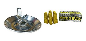 Kit Porta Defumador (1 Entradas) + Defumador Sete Ervas