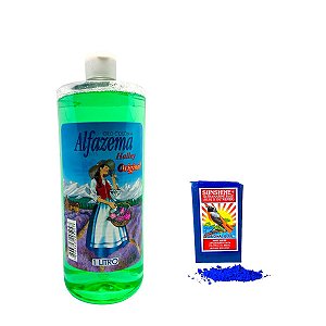 Alfazema 1 litro e Anil 30 gramas Limpeza Espiritual