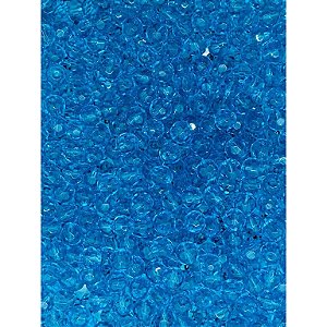 200 Contas De Cristal De Vidro 8mm Azul Claro