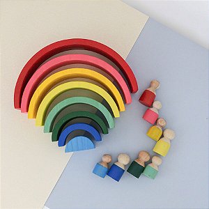 Arco-íris 8 arcos + 8 pessoas - Lume Brinquedos