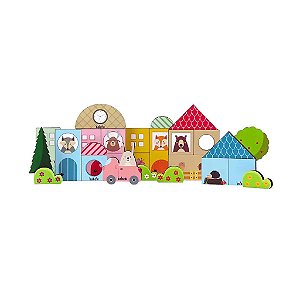 BLOCO DE MONTAR INFANTIL MALETA PUZZLE MAGIC PLATE 151 PÇS