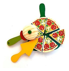 Coleção Comidinhas – Pizza Cortar com Velcro - Newart Toy