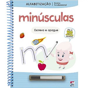 Ensino Fundamental Alfabetização Escreva e Apague: Minúsculas - Happy Books