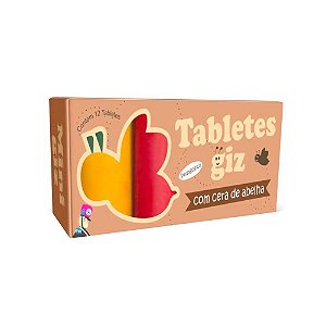 Giz de Cera em Tablete - 12 Cores