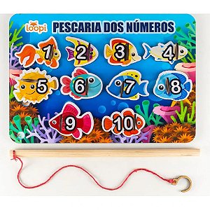 Jogo Pescaria dos Números - T0023 - Loopi Toys