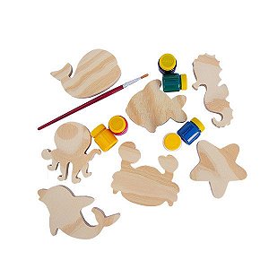 Quebra Cabeça Infantil de Madeira - Fundo do Mar - Babebi - Ioiô de Pano  Brinquedos Educativos
