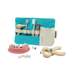 Kit Dentista Infantil PlanToys®: Aprendendo a Cuidar dos Dentes Brincando