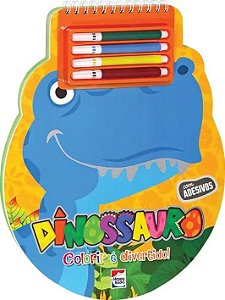 Livro Colorir é Divertido! Dinossauro - Happy Books