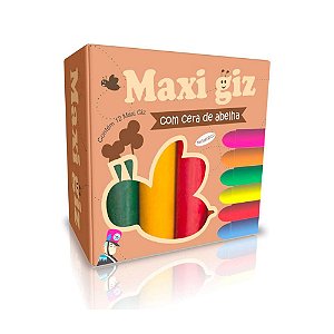 Maxi Giz de Cera de Abelha com 12 cores