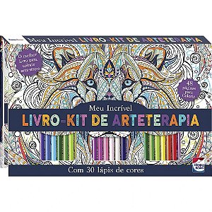 Meu Incrível LIVRO-KIT de Arteterapia para Colorir: Happy Books