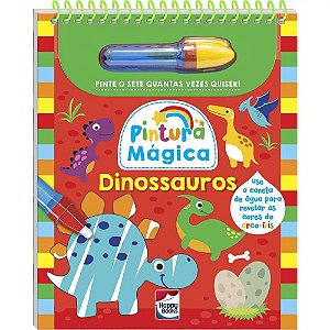 Pintura Mágica: Dinossauros - Happy Books