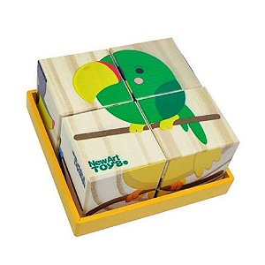 Quebra-cabeças Cubos Aves - NewArt Toy