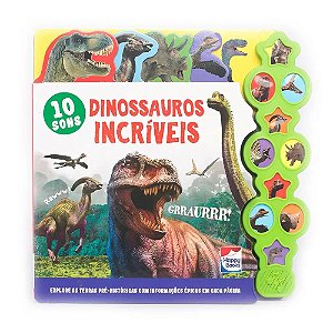 Livro Supersons com abas: Dinossauros Incríveis - Happy Books