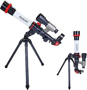 Telescópio Infantil Astronômico Refrator com tripé - Brinquedo Educativo