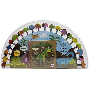 Um livro-kit divertido! Desenhe os Dinossauros - Happy Books