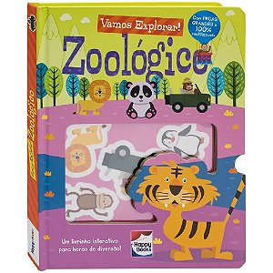 Livro Vamos explorar! Zoológico - Happy Books