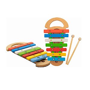 Xilofone musical de madeira