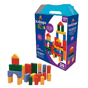 Multiblocos para Montar Multiblocks 50 peças Xalingo Brinquedos