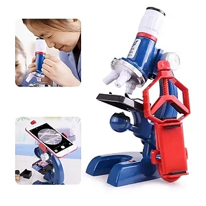 Kit Microscópio Infantil com Suporte para Celular 100x - 1200x